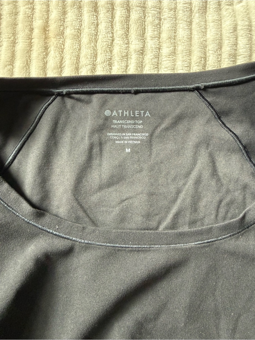 Athleta Transcend Set - Long Sleeve Crop Top & High Waist Leggings - Picture 4 of 6